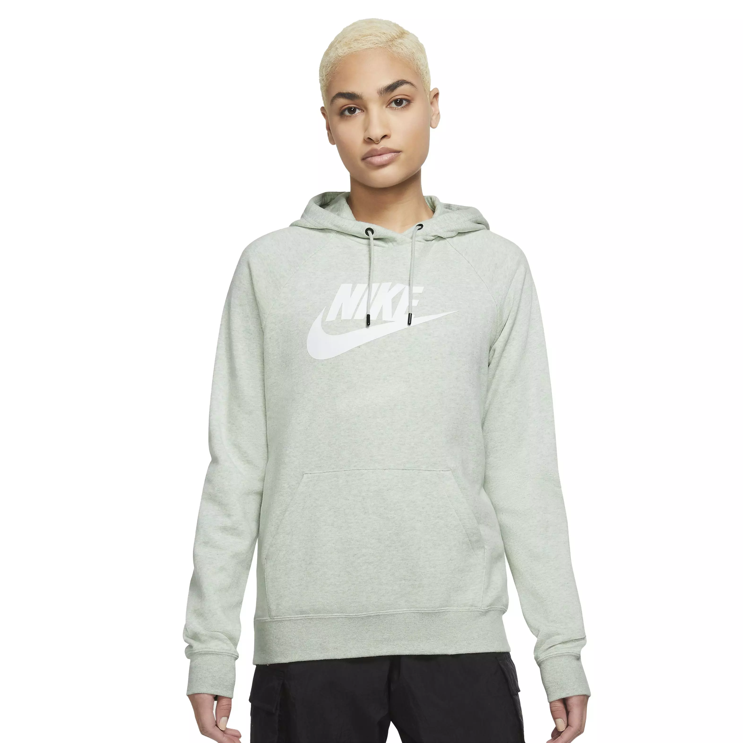 Nike Women s Sportswear Essential Fleece Pullover Hoodie Olive Hibbett
